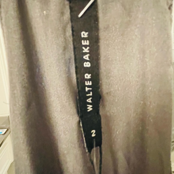 Size 2 NWT Walter Baker Grey sequin cross back midi dress - Picture 8 of 8